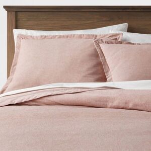 Threshold -  Duvet Cover & Sham Set Cotton Linen Cham Terracotta
